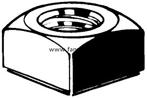 DIN557C  Square  Nuts Product Grade C 單倒角方螺帽 C型