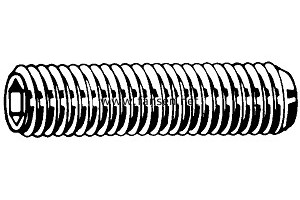 DIN916 Hexagon Socket Set Screws  With Cup Point 凹端內(nèi)六角緊定